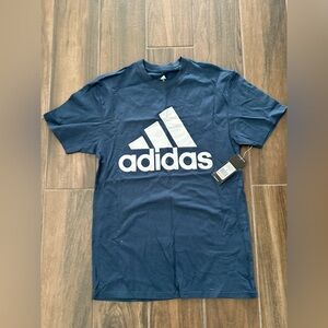 Adidas Men's Navy Blue T-Shirt